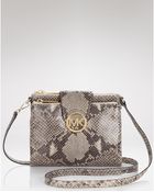 Michael Kors Patent Python Crossbody Bag - Lyst