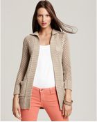 Michael Kors Michael Mesh Stitch Cardigan - Lyst