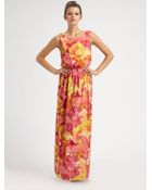 Alice + Olivia Becky Silk Maxi Dress - Lyst