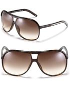 Dior Homme Black Aviator Sunglasses - Lyst