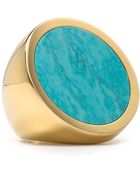 Michael Kors Michael Turquoise Slice Disc Ring - Lyst