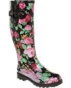 Office Nutty Knee Welly Floral - Lyst