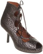Office G String Tie Pewter Leather - Lyst