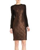 Prabal Gurung Lace Panel Dress - Lyst