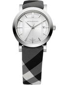 Burberry Womens Swiss Nova Check Fabric Strap 30mm - Lyst