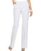 Calvin Klein Seersucker Striped Trousers - Lyst