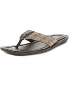 Guess Train Logo Thong Sandals - Lyst