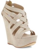 Steve Madden Xcess Platform Wedge Sandals - Lyst