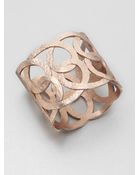 Oscar de la Renta Hammered Loop Cuff Bracelet - Lyst