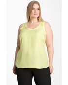 Sejour Sleeveless Silk Blouse - Lyst