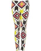 Topshop Aztec Sequin Leggings - Lyst