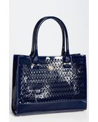 Tory Burch Mini Georgiana Perforated Tote - Lyst