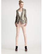 Elizabeth And James Snakeprint Christopher Blazer - Lyst