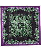 Versace Foulard Square Scarf Neon Green - Lyst