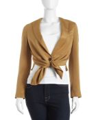 3.1 Phillip Lim Tiefront Sateen Blazer - Lyst