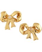 Juicy Couture Bow Stud Earrings Golden - Lyst