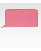 Miu Miu Madras Ziparound Wallet - Lyst