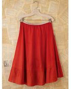 Free People Vintage Red Slip Skirt - Lyst