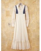 Free People Vintage Blue and White Gunne Sax Dress - Lyst
