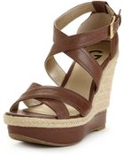 G by Guess Lasino Wedge Sandals - Lyst