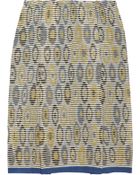 M Missoni Pleated Crochet Knit Cotton Blend Skirt - Lyst
