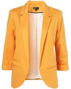 Topshop Ponte Boyfriend Blazer - Lyst
