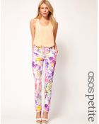 Asos Asos Petite Exclusive Trousers in Floral Print - Lyst