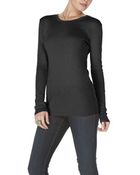 Michael Stars Shine Long Sleeve Crew Neck Tee - Lyst