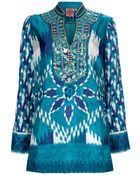 Tory Burch Night Sky Kaftan Top - Lyst
