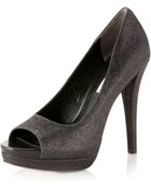 Vera Wang Lavender Selima Glitter Pump - Lyst