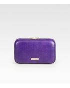 Rebecca Minkoff Reptile Embossed Clutch - Lyst