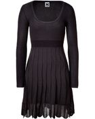 M Missoni Mud Round Neck Knit Dress - Lyst