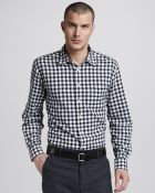 Rag & Bone Yokohama Check Shirt Black blue - Lyst
