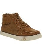 Ugg Arianni Fringe Lace Up Chestnut - Lyst