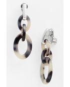 Ak Anne Klein Belden Place Double Link Clip Earrings - Lyst