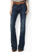 Ralph Lauren Blue Label Highrise Flared Stretch Jean - Lyst