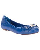 Tory Burch Leather Ballerina - Lyst