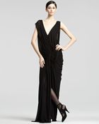 Donna Karan New York Draped Jersey Gown - Lyst