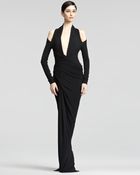 Donna Karan New York Coldshoulder Jersey Gown - Lyst