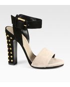 Gucci Madison Studded Suede Sandals - Lyst
