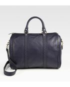 Gucci Vintage Web Medium Boston Bag - Lyst