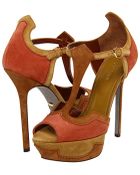 Sergio Rossi Brown High Heel Sandals - Lyst