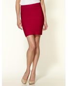 BCBGMAXAZRIA Simone Textured Power Skirt - Lyst