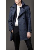 Burberry Midlength Virgin Wool Blend Trench Coat - Lyst