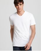 Calvin Klein Stretch V-Neck Undershirt, Pack Of 2 - Lyst