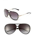 Jimmy Choo Aviator Sunglasses - Lyst