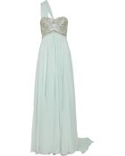 Marchesa Embellished Silk Chiffon Gown - Lyst