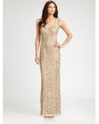 Sue Wong Embroidered Gown - Lyst