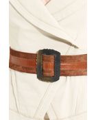 Donna Karan New York Collection Rectangular Buckle Belt - Lyst