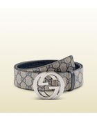 Gucci Belt with Interlocking G Buckle - Lyst